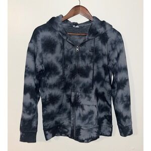 VANS Tie Dye Full Zip Hoodie Gray Black Women Men Casual Comfort | Small